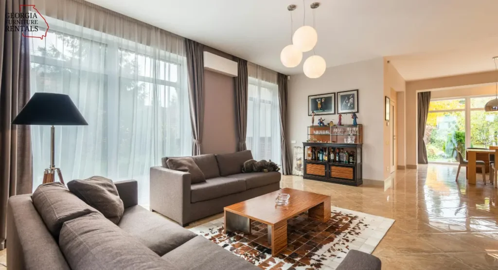 modern living room furniture rental