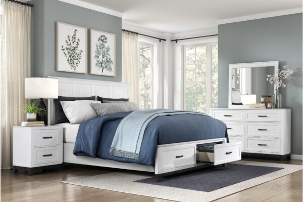 1450 White Bedroom Collection