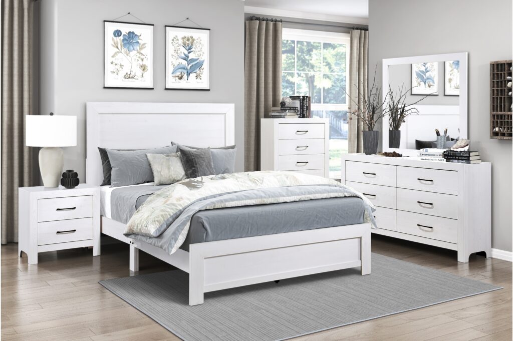 1534 White Bedroom Collection