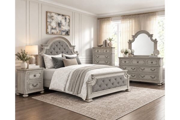 2473 White Wash Bedroom Collection