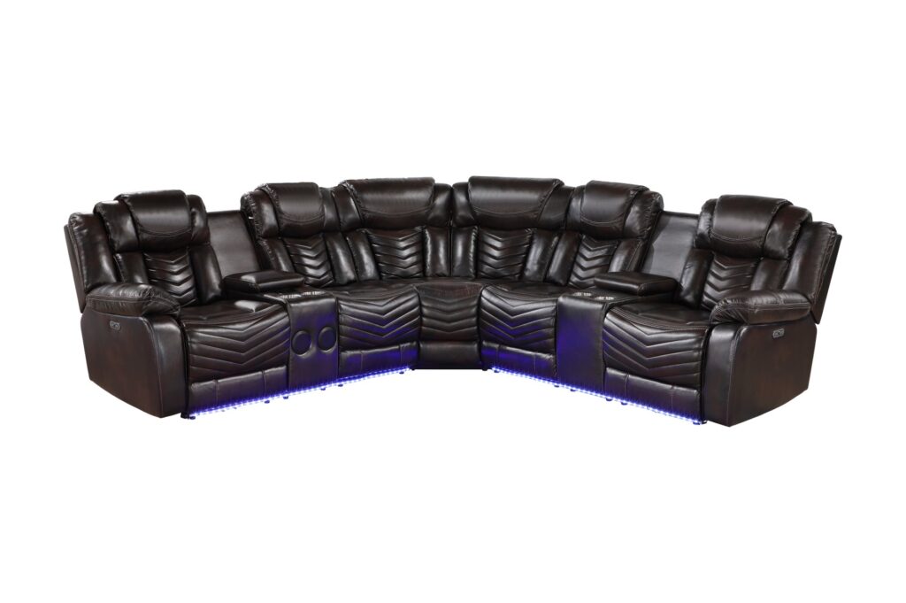 9508DB Leather Sectional