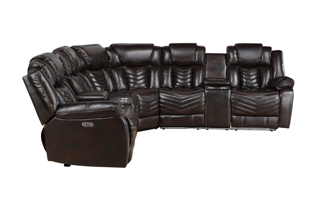 9508DB Leather Sectional