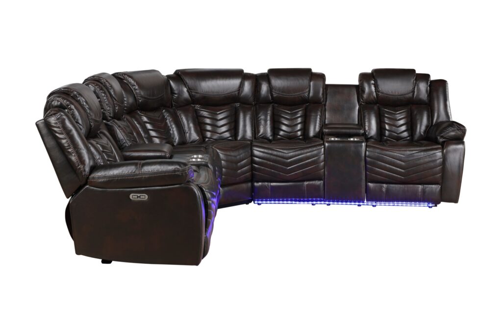9508DB Leather Sectional