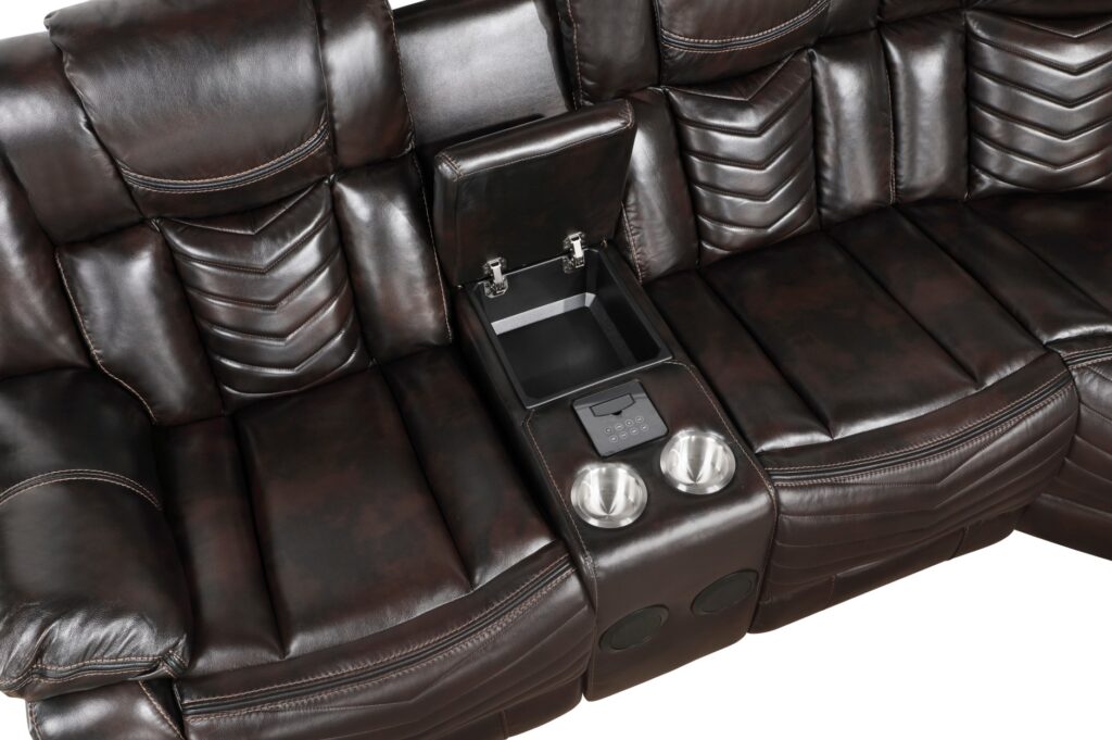 9508DB Leather Sectional