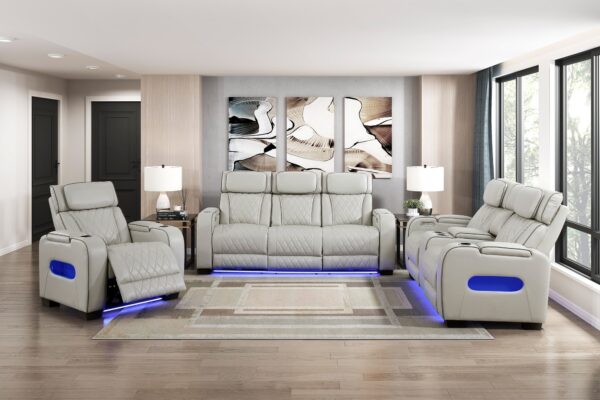9516TPE Leather Sofa Set