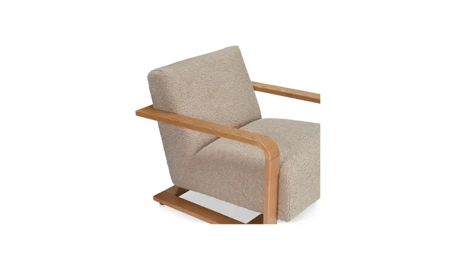 Beige Eckersley Lounge Chair Me107334