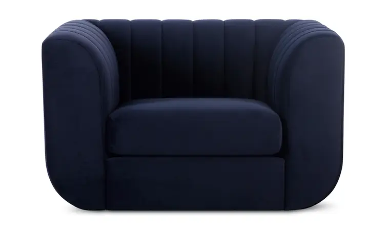 Blue Rosy Lounge Chair Oa103719