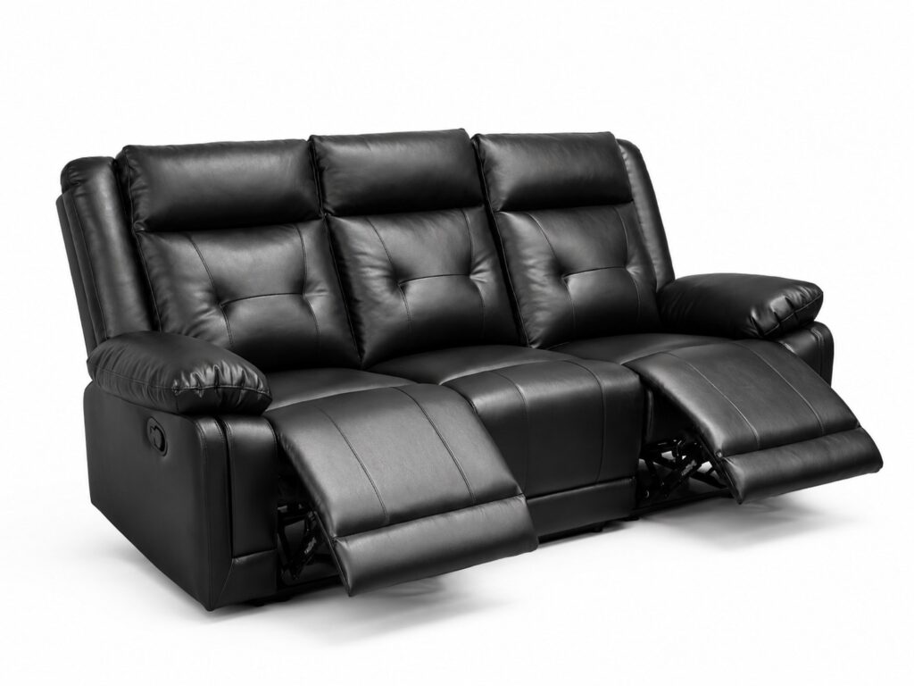SH3745BLK Leather Sofa Set