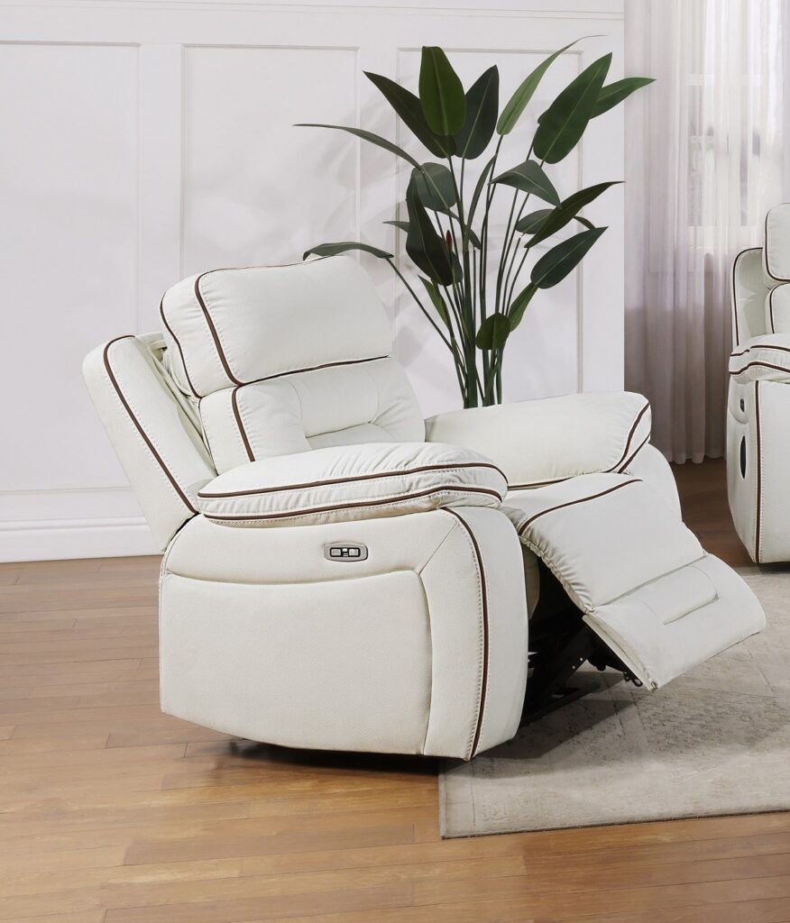 SH8898WHT Leather Sofa Set