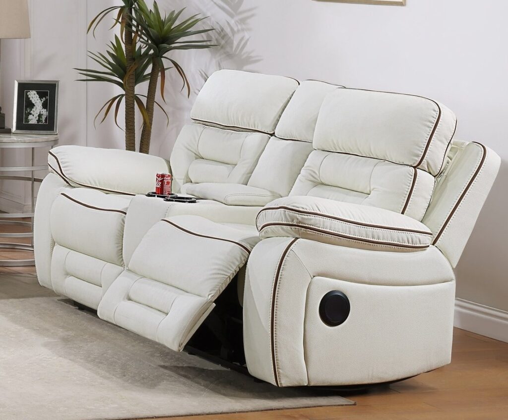 SH8898WHT Leather Sofa Set
